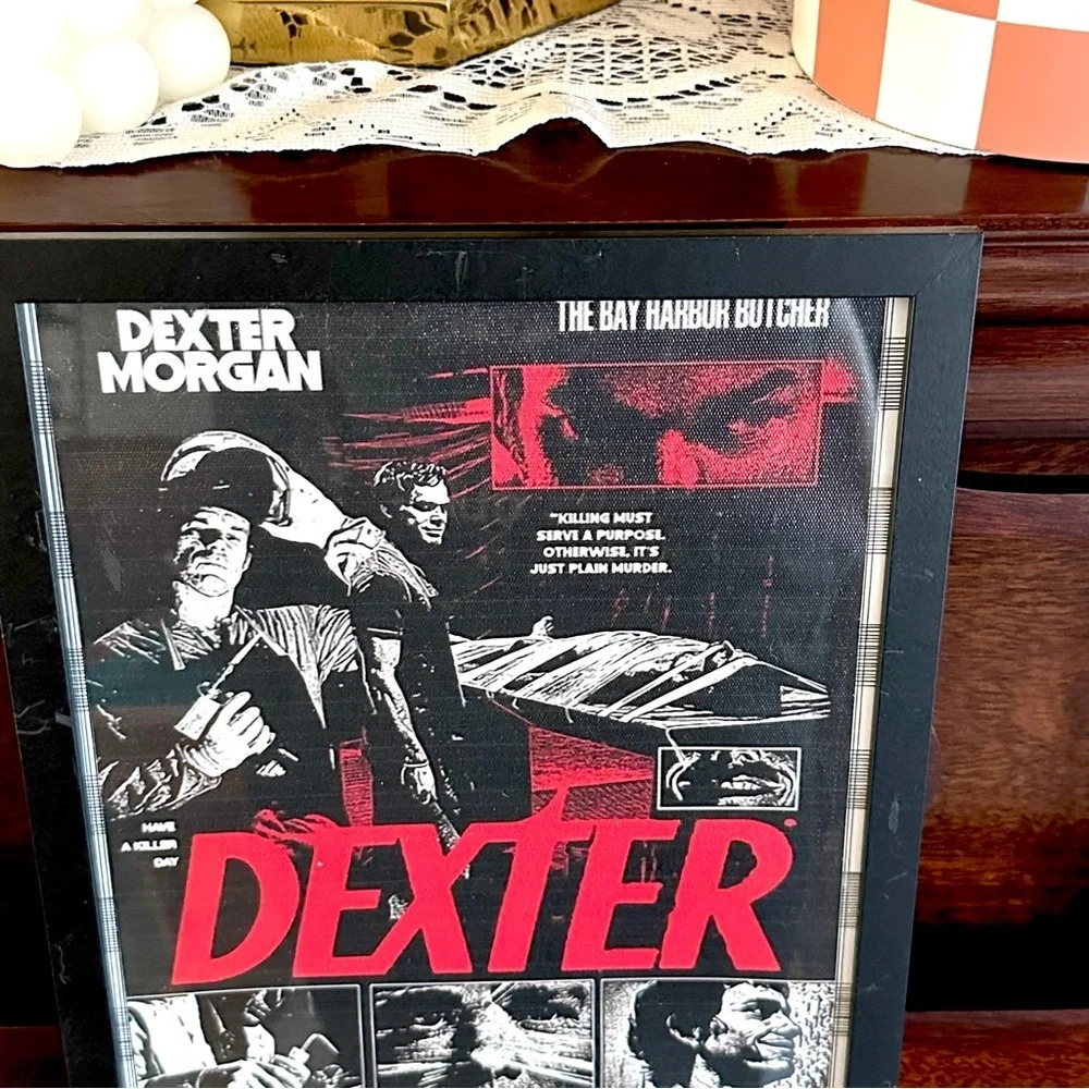 Dexter TV Show Canvas Art Print Poster Framed Wall Art Michael C Hall Killer Art